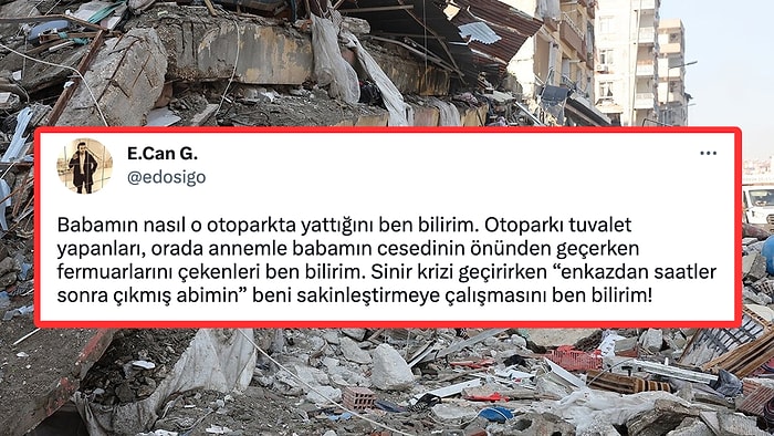 Yaşadıklarını Anlattı: Depremde Ailesini Kaybeden Acılı Depremzede Twitter'da İsyan Etti!