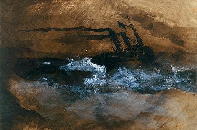 When Hugo first started painting, he developed a very different style by drawing with ink, watercolor and charcoal on yellow paper. He rarely used color in his paintings.