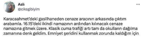 Malum İstanbul trafiğinin, şehir sakinlerine yaşattığı zorlukları anlatmaya başladı. Söylediğine göre yetişmek için emniyet şeridini kullanmış.