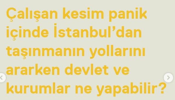 "Devlet ve kurumlar bu süreçlerin kök analizine inmeli" diyen İstanbul'da yaşayan ve çalışan müşteri hizmetleri direktörü O.D., acil eylem planıyla kayıpların azaltılması yanında kısa, orta ve uzun vadeli planlamam yapılması gerektiğini savunuyor.