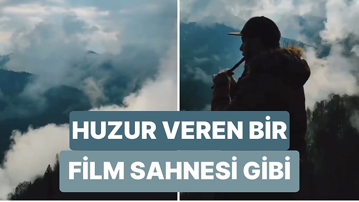 Artvin’in Eşsiz Manzarasına Karşı Kelt Müzikleri Çalan Sanatçı Size Bir Film Sahnesi İzliyormuş Hissi Verecek