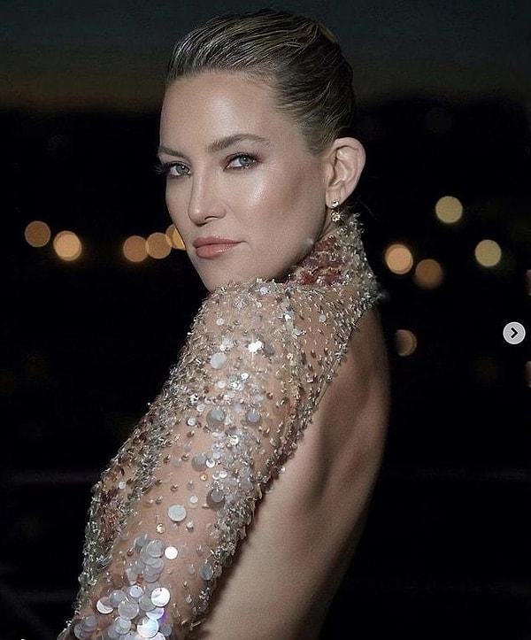 4. The beauty care of Kate Hudson, known for her clear skin.