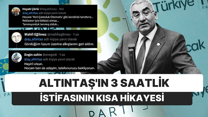 Twitter'dan İstifa Eden İYİ Partili Vekil Geri Döndüğünü Üç Saat Sonra Duyurdu