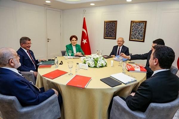 Altılı Masa'nın 3 Mart'ta yapılan son toplantısında CHP lideri Kemal Kılıçdaroğlu'nun Cumhurbaşkanlığı adaylığına itiraz eden İYİ Parti Genel Başkanı Meral Akşener, masadan kalkmıştı.