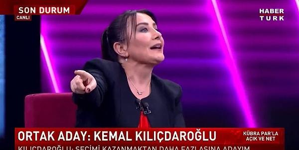 Canlı yayında ortam gerilirken, Hasan Öztürk "CHP Genel Başkanı Kemal Kılıçdaroğlu'nun adaylığı Saddet Partisi'nin kapısı önünde ilan edildi. Bunu Saadet Partililere hatırlatıyorum. Bu enteresan bir şey" dedi.