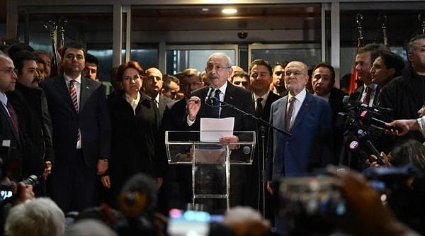 Altılı Masa'nın yeniden toplanmasının ardından Millet İttifakı beklenen adayını Kemal Kılıçdaroğlu olarak açıklamıştı bildiğiniz gibi.