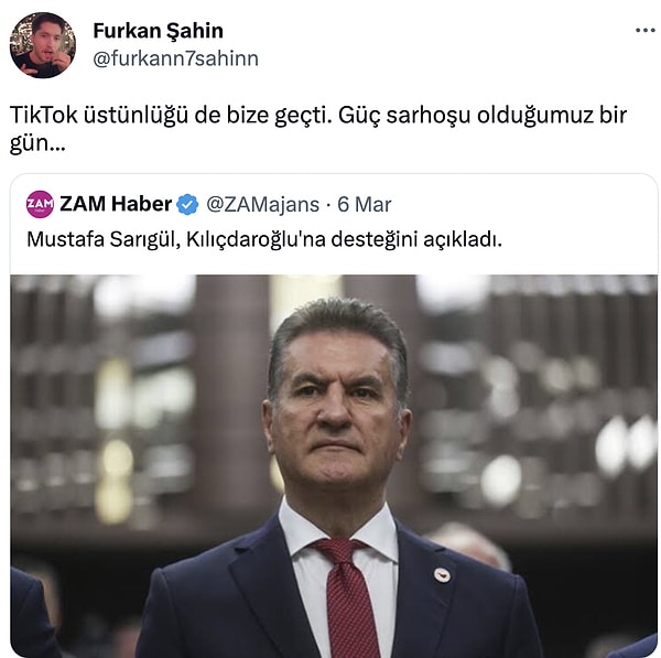 Keşfet sekmesi Millet İttifakı'na geçti.