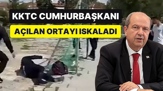 KKTC Cumhurbaşkanı Tatar, Uçan Kafa Atarken Yere Düştü