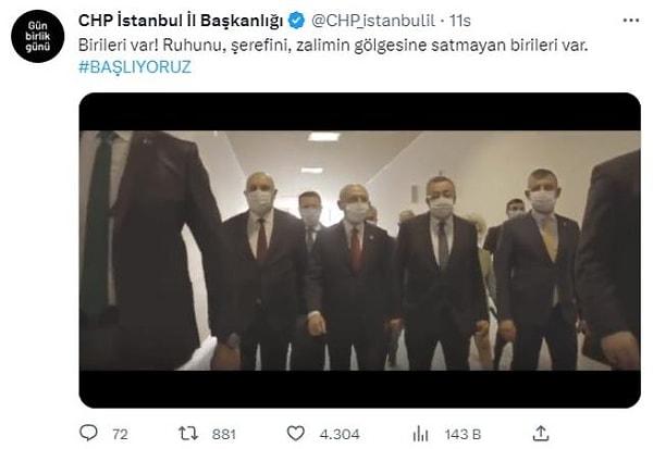 Bunun ardından seçim için ilk kampanya videosu yayınlandı. Şebnem Ferah'ın Birileri Var şarkısının kullanıldığı video binlerce beğeni topladı.