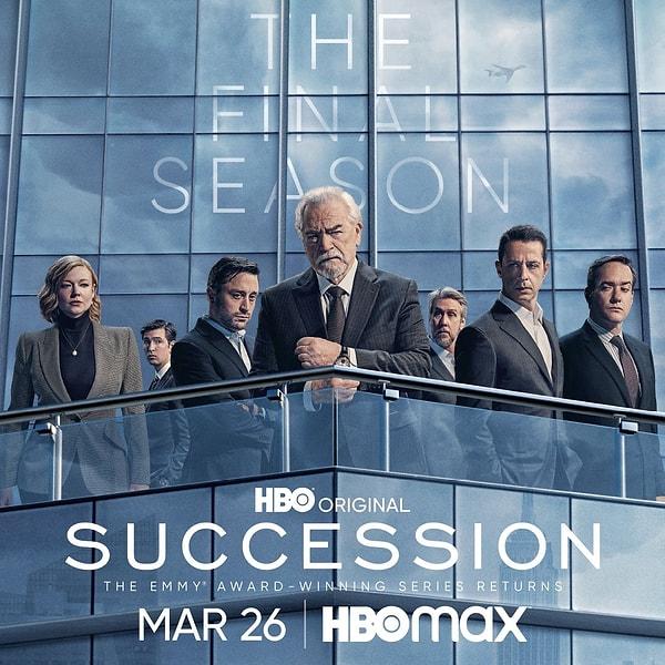 14. Succesion'ın final sezonundan ilk afiş yayımlandı.  Dizi 26 Mart'ta final sezonuyla geri dönüyor.