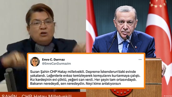 Depremde Yeğenini Kaybeden Hatay Vekili Suzan Şahin'i Hedef Alan Cumhurbaşkanı Erdoğan Tepki Çekti