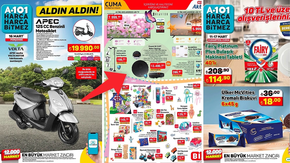 İndirim Günleri Başlıyor! 13 - 19 Mart Haftasında A101, BİM ve ŞOK Aktüel Ürünler Listesinde Ne Var?