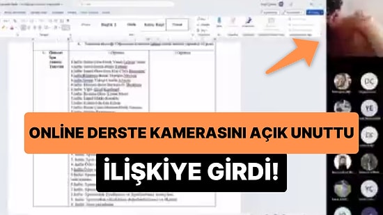 Online Ders Sırasında Kamerasını Açık Unutan Genç Cinsel İlişkiye Girince Öğretmen Sinirlendi