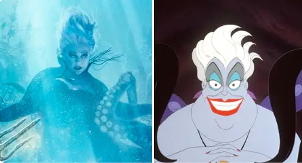 И, наконец, Мелисса Маккарти в роли одной из величайших диснеевских злодеек всех времен, Урсулы — также в трейлере нет ее четкого снимка, поэтому пришлось взять изображение с нового постера фильма: