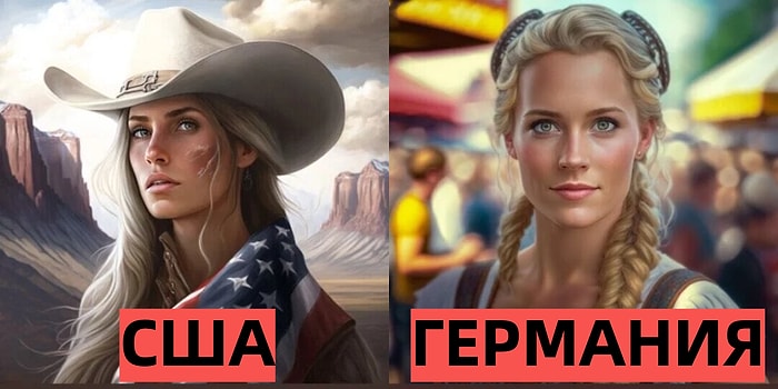 19 женских портретов стран мира от нейросетей: спорим, такого вы еще не видели?