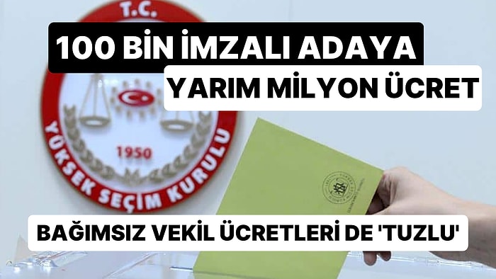 YSK, Cumhurbaşkanlığı ve Milletvekili Adaylık Ücretlerini Açıkladı