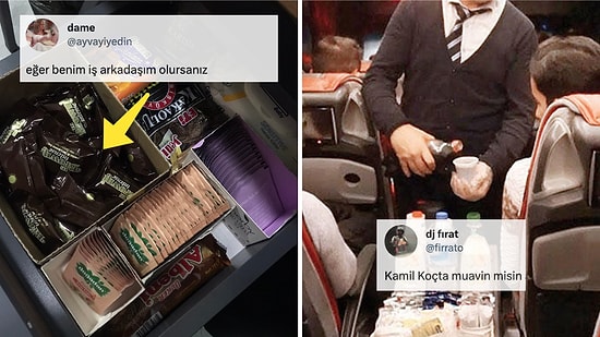 İş Yerindeki Dolabında Otobüs Muavinlerini Kıskandıracak Kadar Çok İkram Bulunan Kullanıcıya Gelen Yorumlar