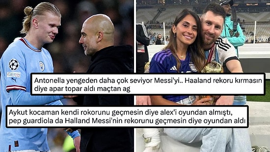 Çok mu Seviyorsun Messi'yi? Haaland Rekoru Kırmasın Diye Oyundan Alan Guardiola Tepkilerin Odağında