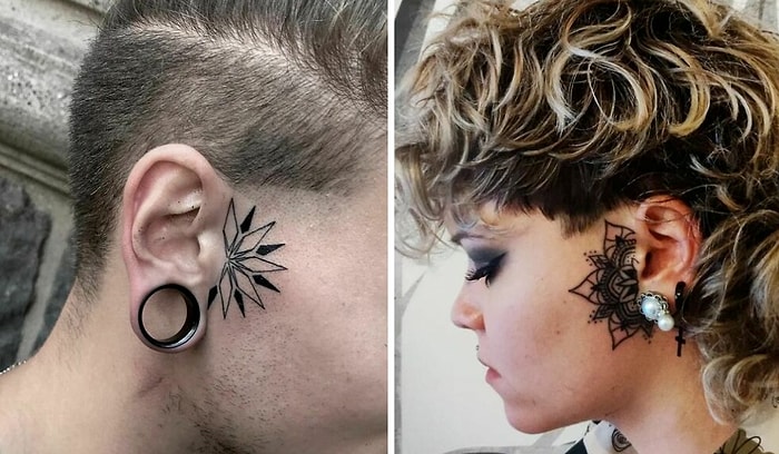 69 лучших идей тату на ушах, которые убедят вас наконец-то сделать татуировку
