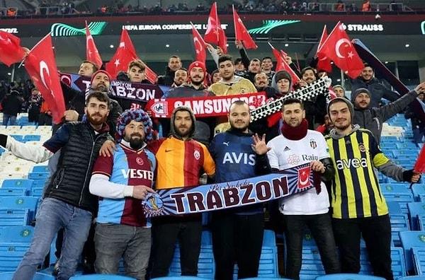16 Şubat 2023 tarihinde Trabzonspor'un evinde Basel'i konuk ettiği maçta Fenerbahçe, Beşiktaş ve Galatasaray taraftarı bordo-mavililere destek vermişti.