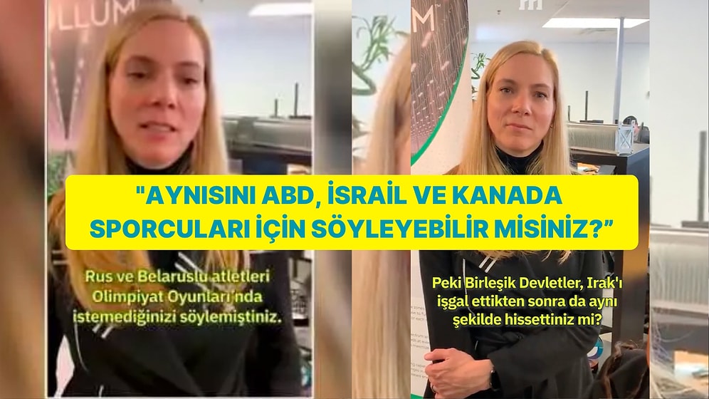 Kanadalı Yazar Rus ve Belaruslu Sporcuları Etkinliklerde İstemeyen Kanada Spor Bakanını Sorularıyla Terletti