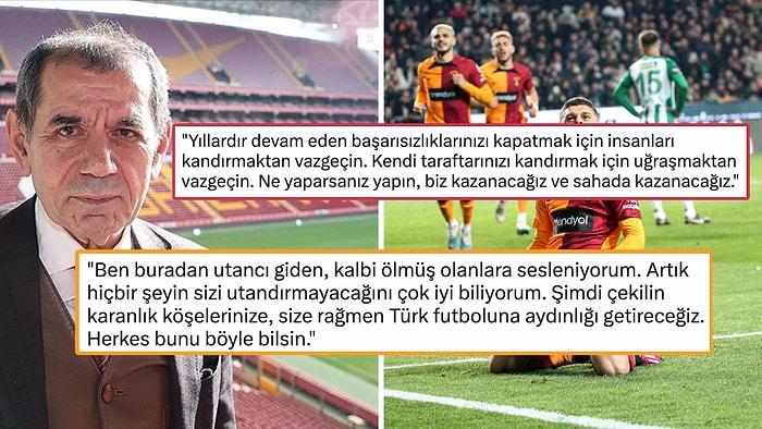 Galatasaray Başkanı Dursun Özbek'ten Ali Koç'a: "Taraftarınızı Kandırmak İçin Uğraşmaktan Vazgeçin"