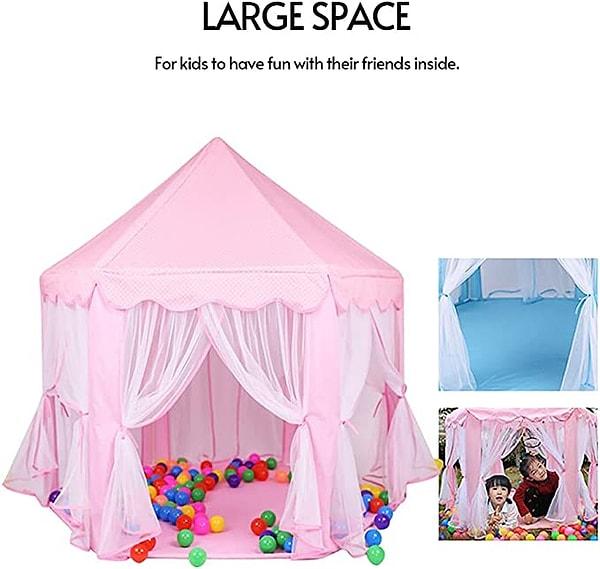 19. Kolay kurulan, taşınabilir file perdeli bu çadır çocuğunuzun en sevdiği oyun alanı olmaya aday...