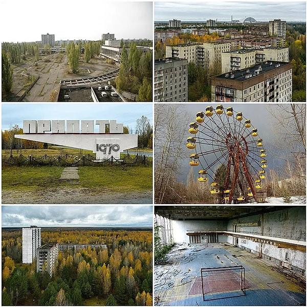1. Büyük bir felaketin kurbanı olmuş olan Pripyat'la başlayalım.