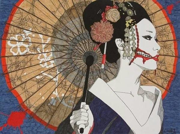 Kuchisake-Onna, Japon mitolojisinde “ağzı kesik” veya “ağzı yırtık” isimleriyle de anılan bir hayalet veya ruh olarak kabul edilir. Büyük, beyaz bir maske takan otuz yaşlarında bir kadındır.