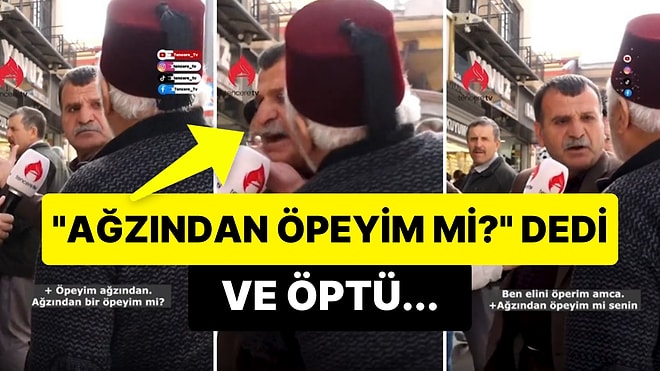 Erdoğan'ı Öven Adamı Gören Yaşlı Adam, 'Ağzından Öpeyim mi Seni?' Deyip Öptü