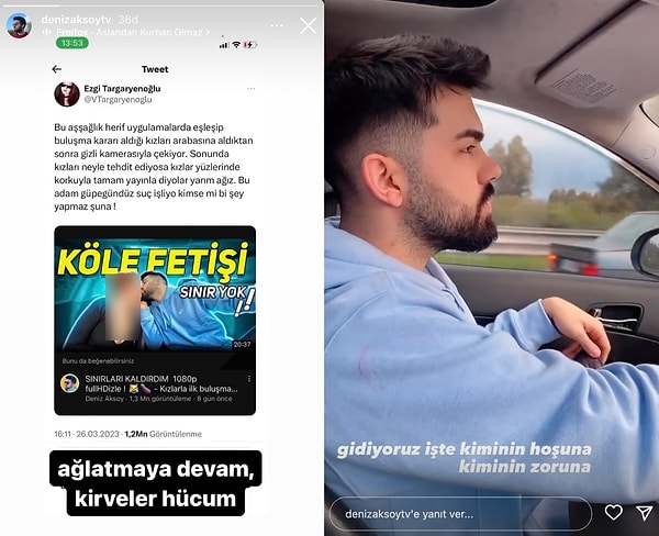 Yükselen tepkilere sadece "ağlatmaya devam" ve "kimilerinin zoruna gidiyoruz" diyerek yanıt veren bu şahsın videoları ise hala yayında ve izlenip paylaşılmaya devam ediyor.