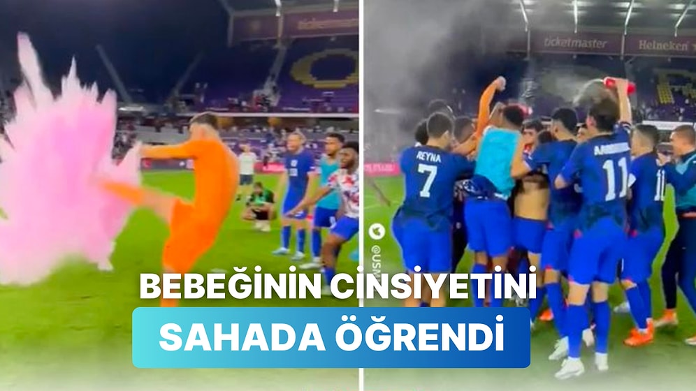 ABD'li Kaleci Matt Turner Doğacak Bebeğinin Cinsiyetini Daha Önce Görülmemiş Bir Şekilde Öğrendi