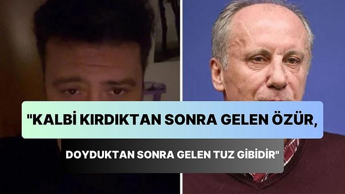 Muharrem İnce'nin 'Sözde Sanatçılar' Özrüne Bülent Parlak'tan Sırrı Süreyya Önder Taklidi ile Cevap