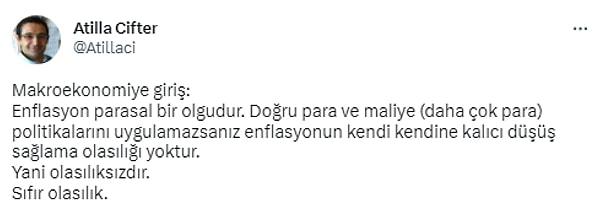 Kavcıoğlu'nun enflasyonda düşüş açıklamasına uzman yorumu da bu şekilde oldu.