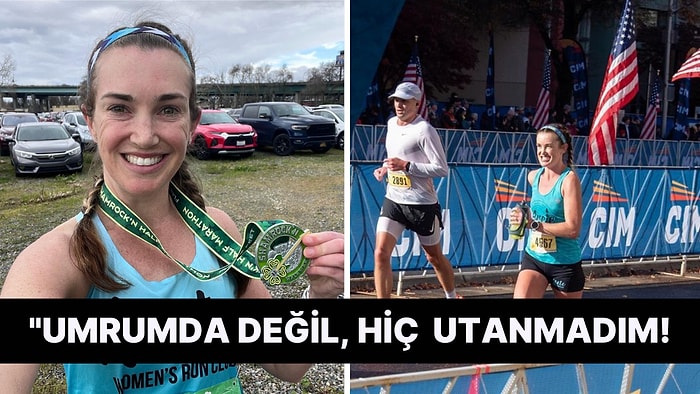 Tuvaleti Gelince "Koyverdim Gitti" Diyerek Koşmaya Devam Eden Maratoncu Kadın