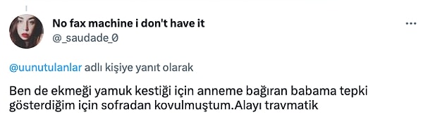 Ekmeği yamuk kesti diye...