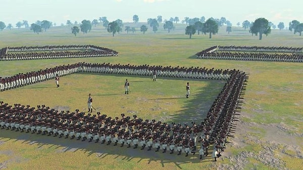 7. Как называется боевое построение пехоты в виде квадрата?