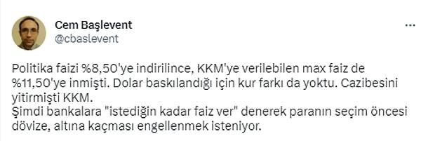 Aynı gün Cumhurbaşkanı Erdoğan'ın açıkladığı KKM ilk olarak bireysel talebe yönelik çıkarken,
