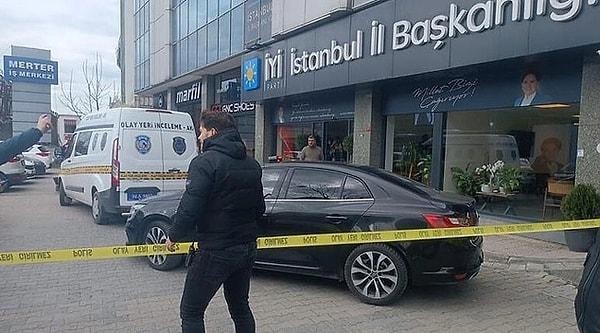 İYİ Parti'nin İstanbul Merter'de bulunan il başkanlığı binasına sabah saatlerinde silahlı saldırı düzenlendi. İçişleri Bakanı Süleyman Soylu, saldırıyla ilgili şüphelinin yakalandığını Twitter'dan duyurdu.