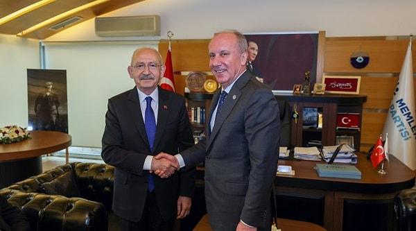Kılıçdaroğlu'nun seccade üzerinde poz vermesine yorum yapan isimlerden biri de cumhurbaşkanı adaylarından biri olan Muharrem İnce idi.