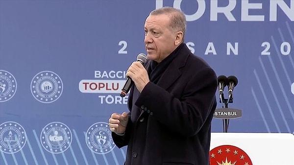 Cumhurbaşkanı Recep Tayyip Erdoğan, Bağcılar Toplu Açılış Töreni'nde konuşuyor.