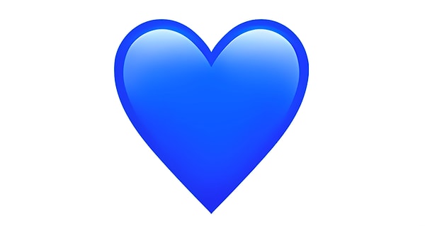 8. Mavi kalp emojisi