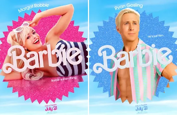 Начнем, разумеется, с Барби и Кена — Марго Робби и Райана Гослинга