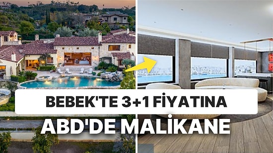 Bebek'te Boğaz Manzaralı 3 Oda Bir Salon Ev Yerine ABD'de Alınabilecek 5 Malikane