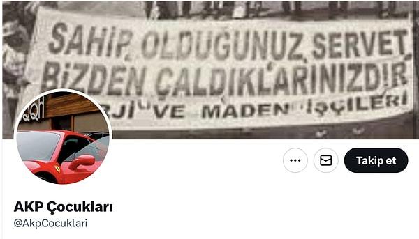 Twitter'daki AKP Çocukları adlı hesap, AK Partili isimlerin olduğu iddia edilen paylaşımlarla dikkat çekiyor.