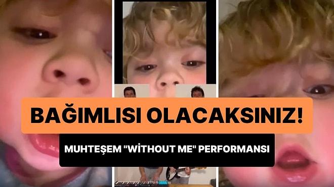 Halsey'in 'Without Me' Şarkısını Söyleyen 4 Yaşındaki Dünya Tatlısı Ufaklığın Bağımlılık Yapan Performansı
