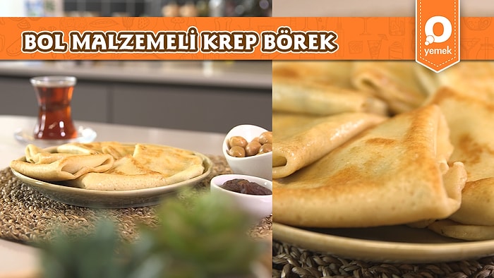 Su Böreği Tadında Bol Malzemeli Krep Börek Nasıl Yapılır?