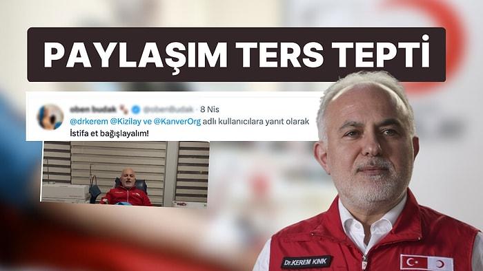 Kızılay Başkanı Kerem Kınık 'Kan Bağış' Paylaşımıyla Yine Tepkilerin Odağında: "İstifa Et Verelim"