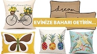 Evinizde Vakit Geçirirken Size Huzuru Hissettirecek Bahar Temalı Yastık Kılıfları