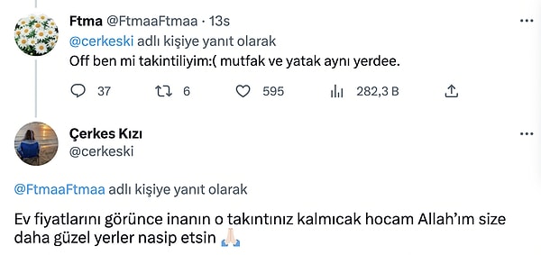 Atanan kişi de ev fiyatlarından dem vurdu.